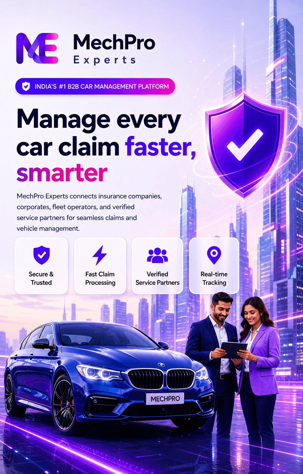MechPro Experts premium automotive claim management hero